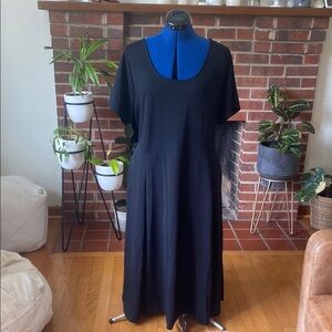 comfortable black Terry dress